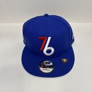 Men's New Era Philadelphia 76ers 2024/25 City Edition Adjustable 9FIFTY Hat .